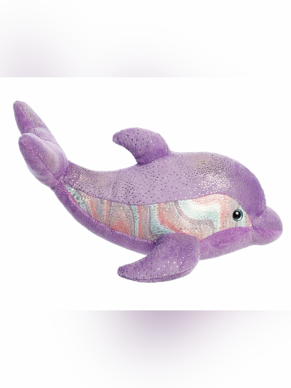 P Aurora - Destination Nation - 11.5" Purple Dolphin Adventurous Stuffed Animal